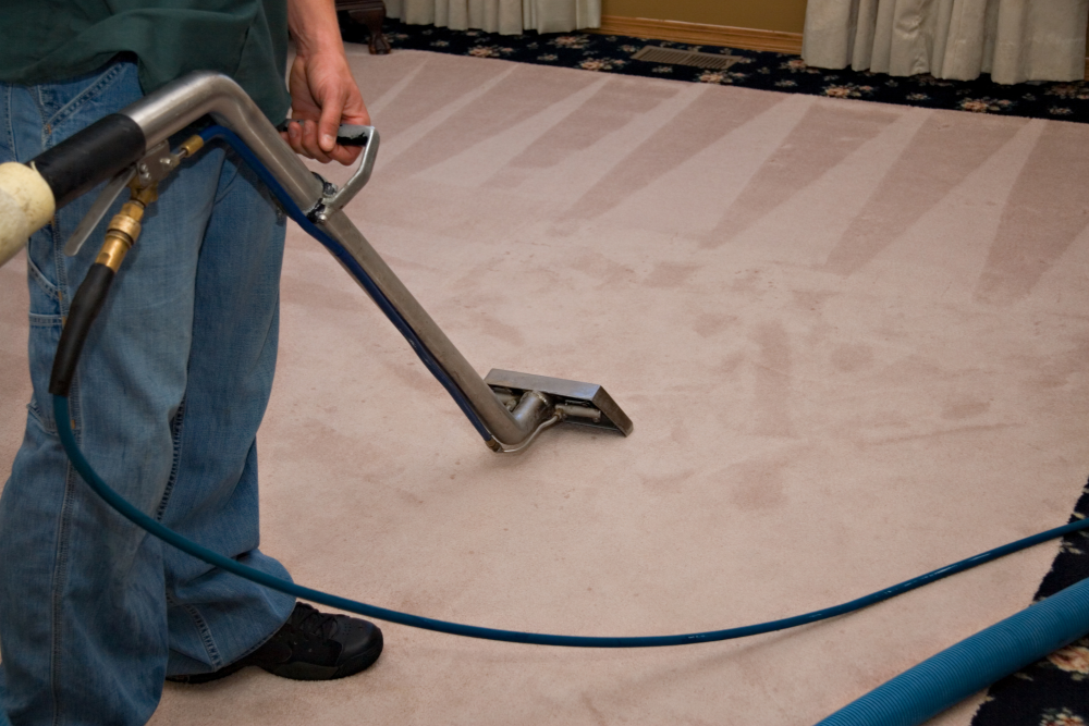 Carpet Being Cleaned